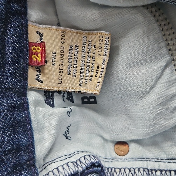 7 For All Mankind Bootcut Mid Rise Embroidered Pocket Jeans - Picture 7 of 8